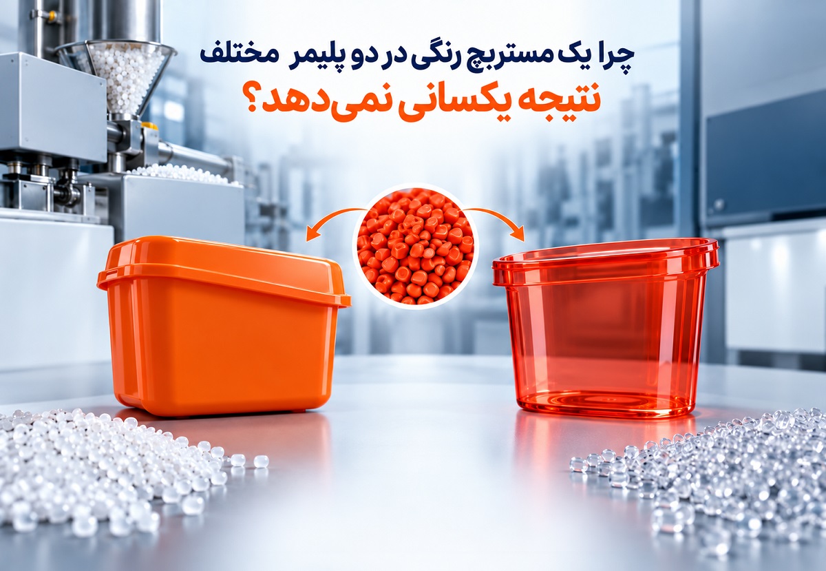 چرا یک مستربچ رنگی در دو پلیمر مختلف نتیجه یکسانی نمیدهد